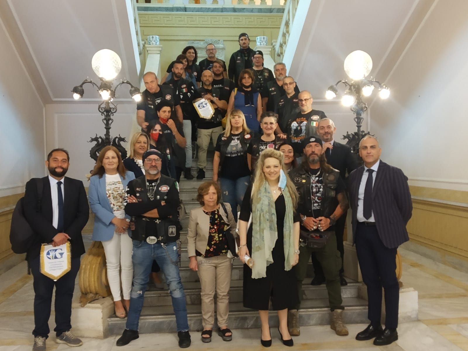 Contrasto agli abusi sui minori, alla Città metropolitana i bikers che uniscono impegno e passione