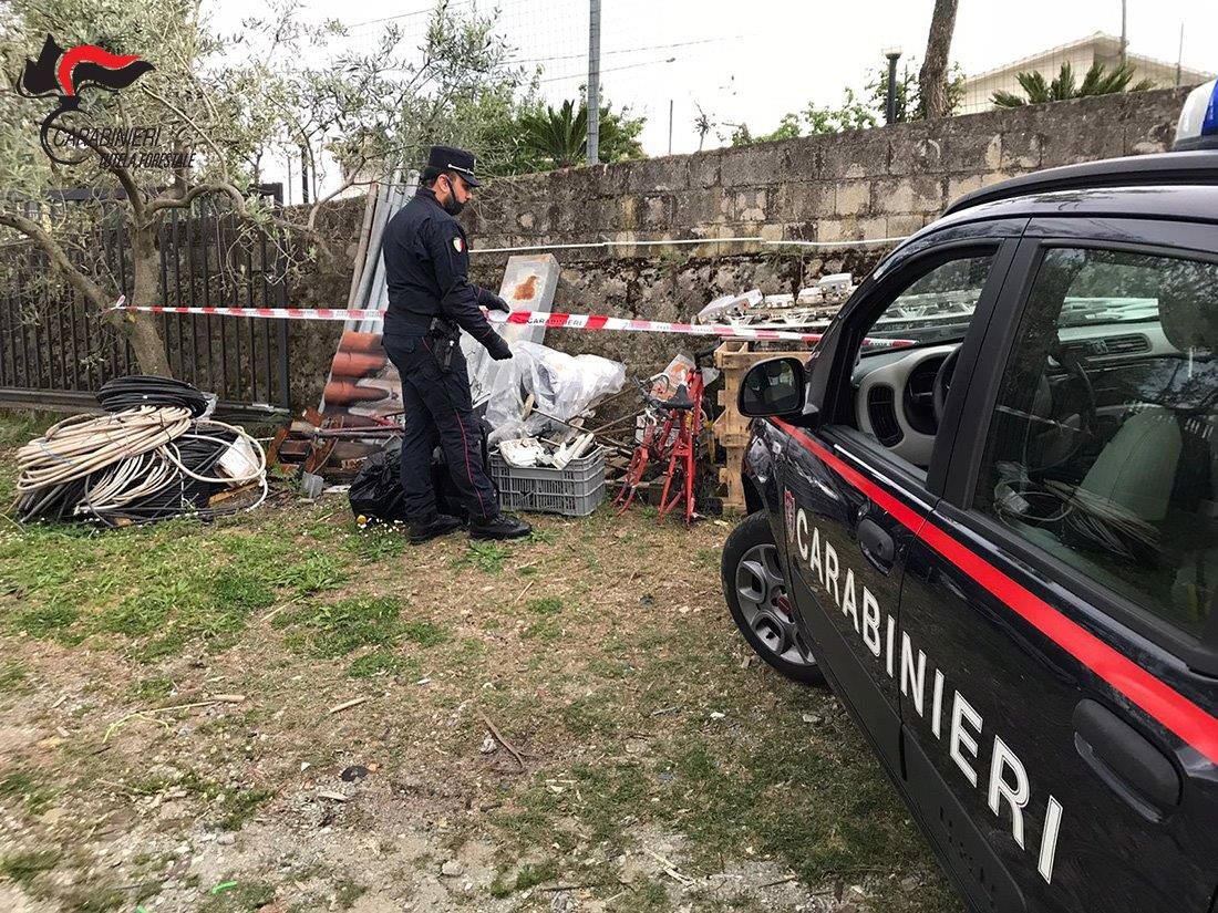 San Vincenzo La Costa, ritrovata una tonnellata di rame di dubbia provenienza