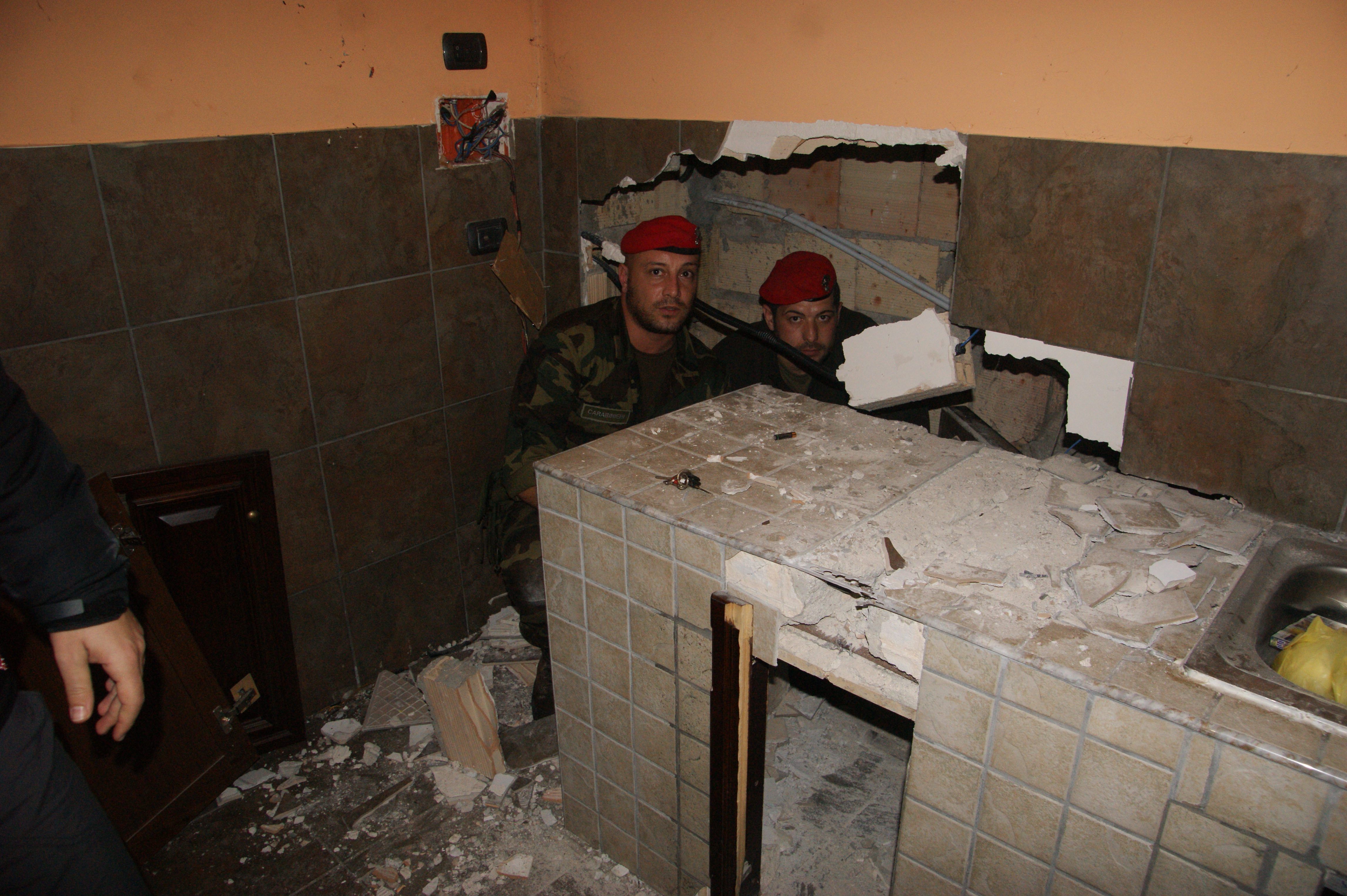 Un bunker nell'abitazione di Rocco Bellocco