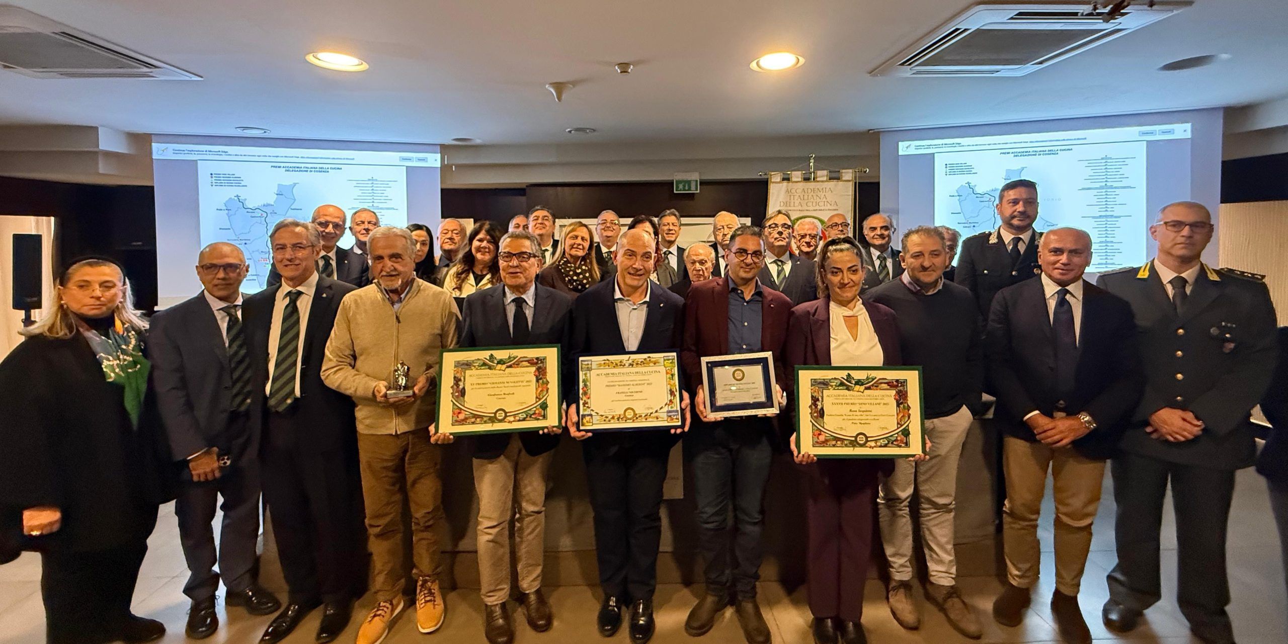 Accademia Italiana della Cucina, consegnati i premi alle eccellenze della provincia di Cosenza