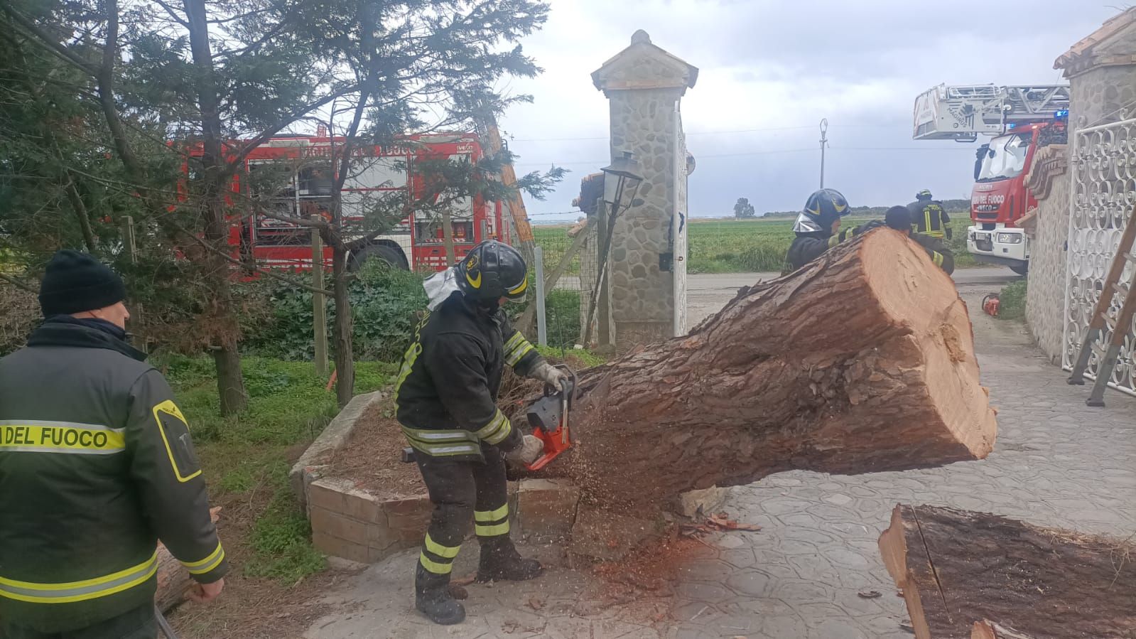 Tramontana oltre i 40 nodi nella notte a Corigliano Rossano: mare alto e danni – FOTO