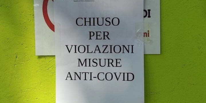 Violazione norme anti-Covid: chiusa birreria a Rende: multati anche 20 clienti