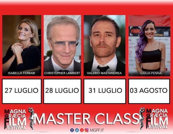 Mgff, grande attesa per le Masterclass