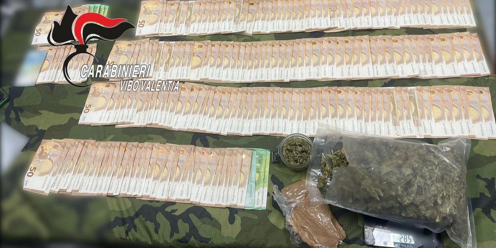 Nascondeva droga e oltre 11 mila euro in contanti, 40enne arrestato nel Vibonese