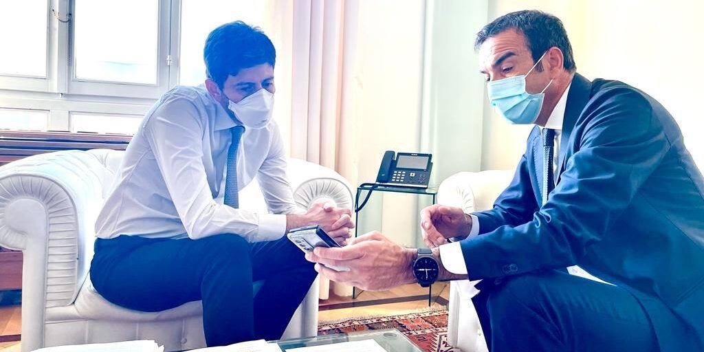 Occhiuto incontra il ministro Speranza. «Confronto positivo sulla sanità»