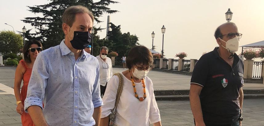 Amalia Bruni in visita istituzionale al santuario San Francesco di Paola