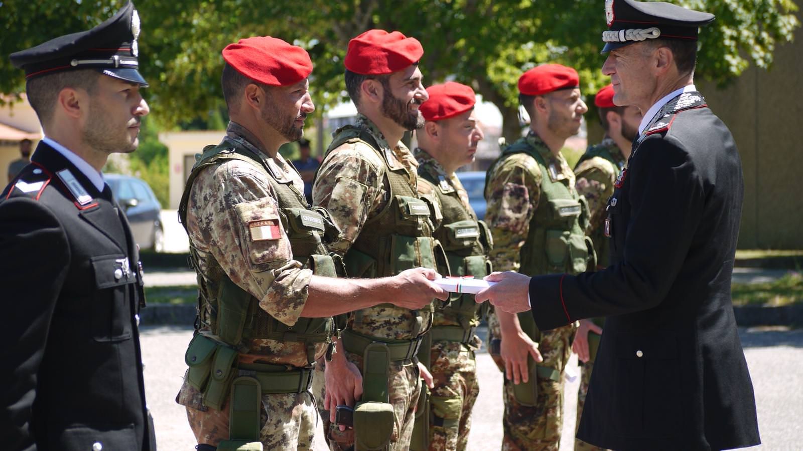 Ai carabinieri del comando provinciale di Vibo gli encomi del generale Paterna