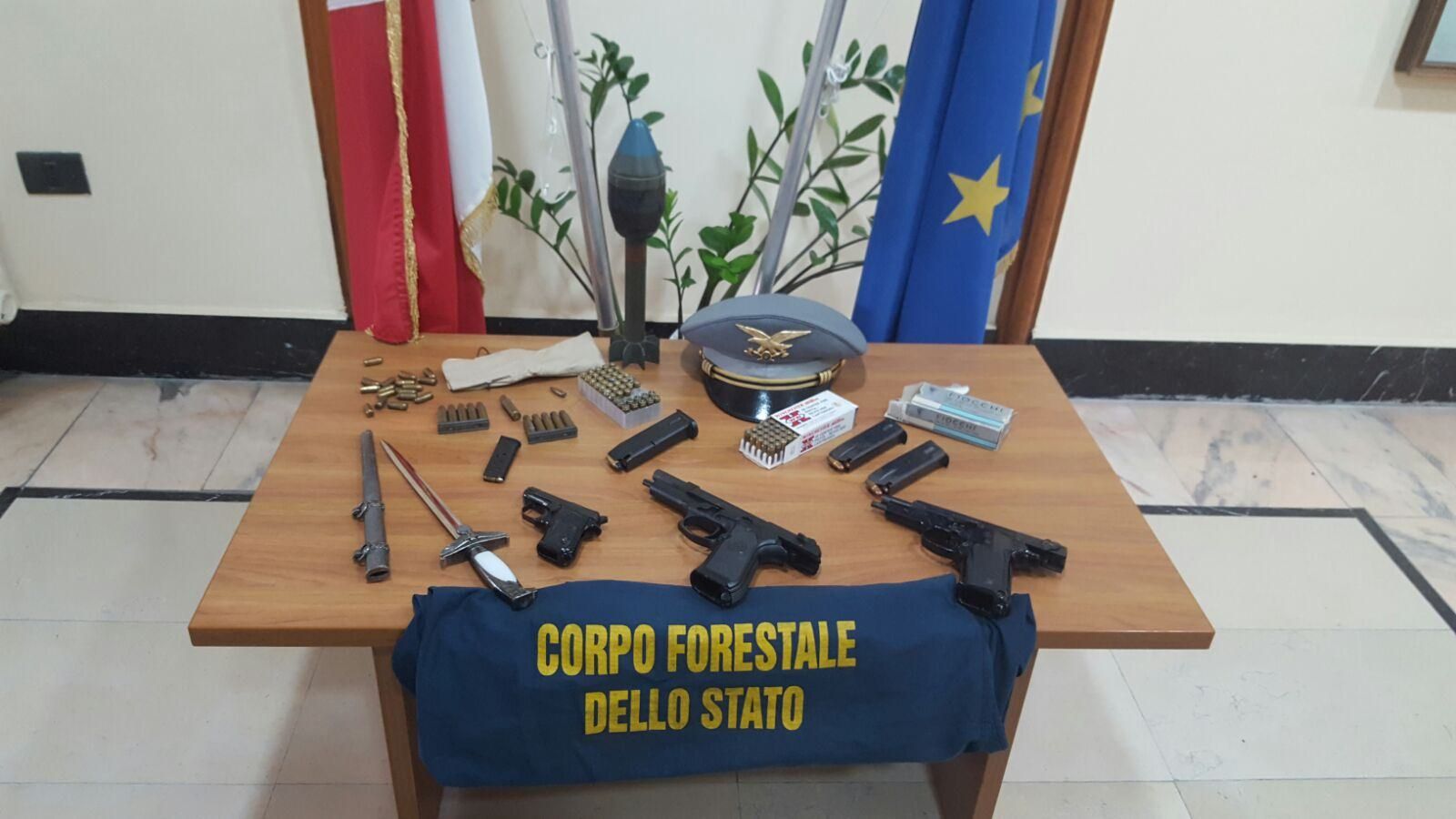 Calabria Verde, il Corpo forestale sequestra tre pistole