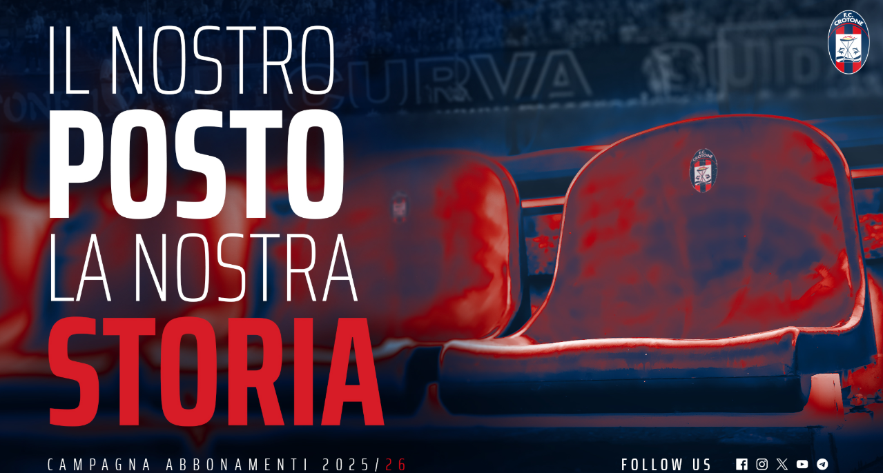 Crotone, al via la campagna abbonamenti 2025/26: tutte le info utili