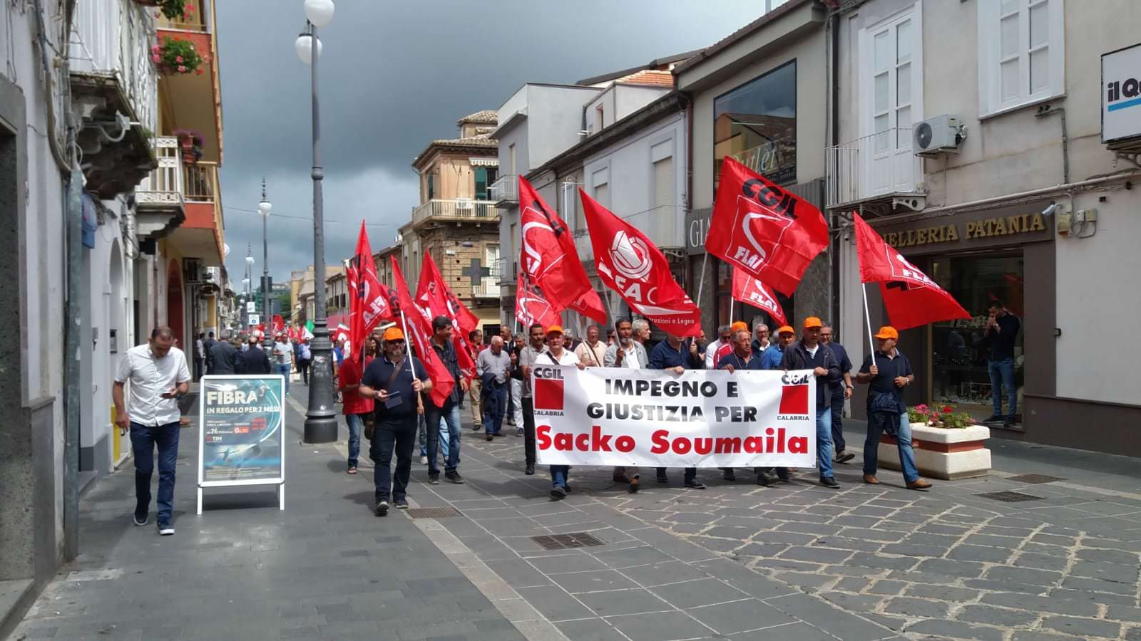 A Vibo un corteo della Cgil per ricordare Sacko