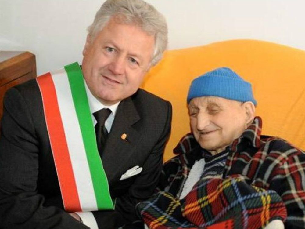 Il nonnino calabrese festeggia 111 anni a Ventimiglia