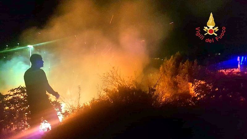 Catanzaro, spento incendio che minacciava alcune ville