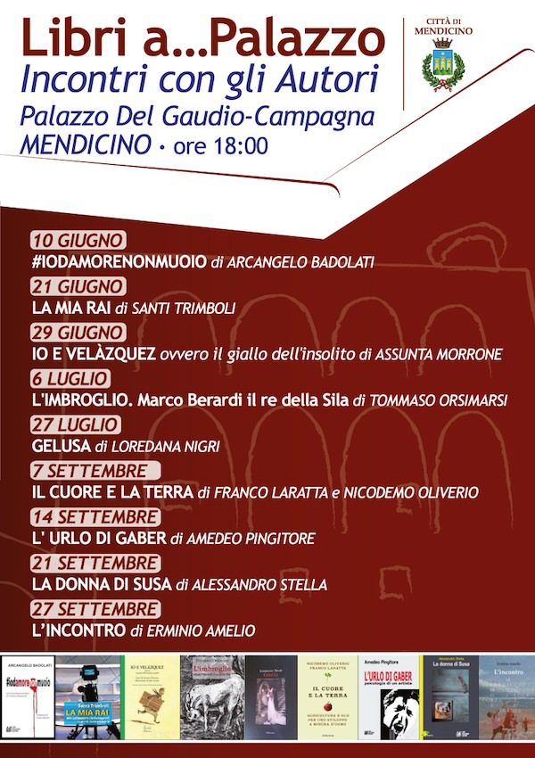 A Mendicino riparte "Libri a Palazzo"