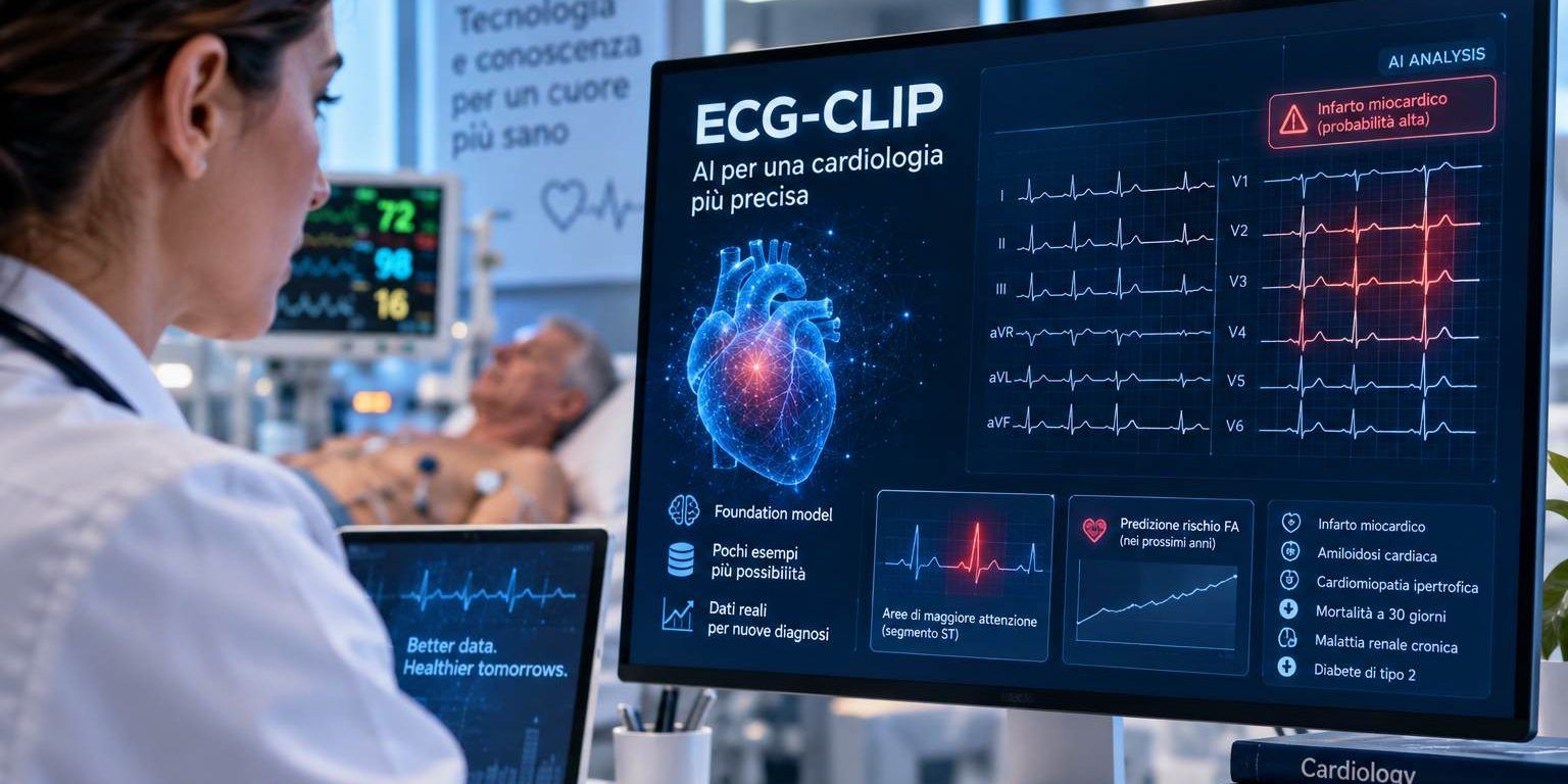 Scompenso cardiaco, l’IA scopre i segnali nascosti nell’ECG: nello studio anche l’Unical