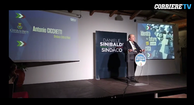 Il «boia chi molla» al comizio a Rieti. «Citavo i ragazzi dei moti di Reggio»