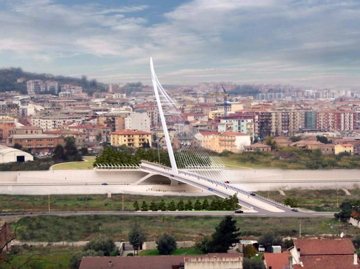 Cosenza, dopo 15 anni prende forma il ponte di Calatrava