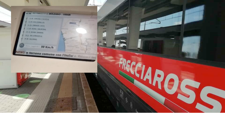 La strana lentezza del Frecciarossa che “accumula” ritardo tra Paola e Sibari