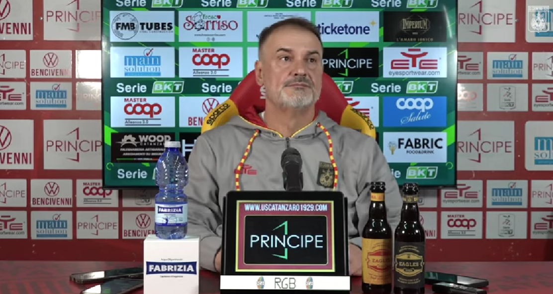 Catanzaro, Vivarini: «L’entusiasmo? Non ci distrae. La nostra forza è la spensieratezza»