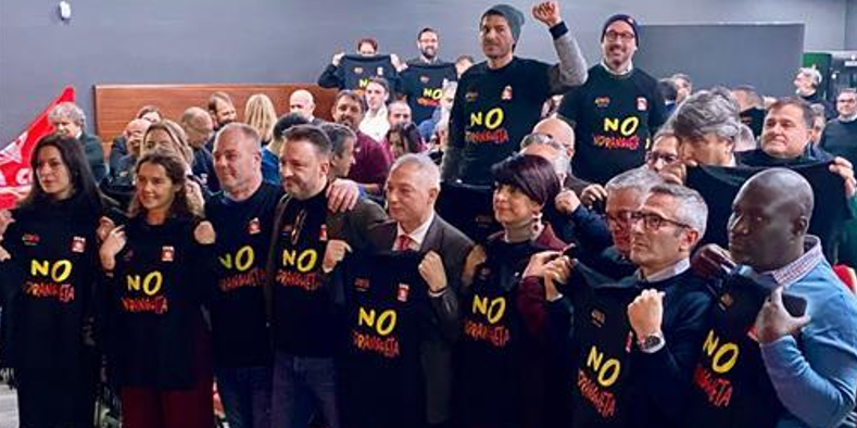 Fillea Cgil, Angelo Sposato nella segreteria nazionale. Tutti con le maglie “No ‘Ndrangheta”