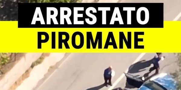 Appicca un incendio in Calabria e i carabinieri lo arrestano subito dopo – VIDEO