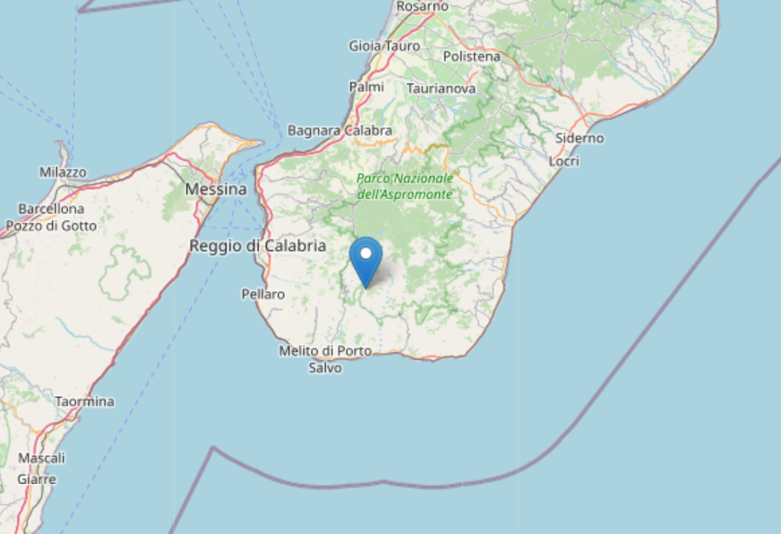 Scossa di magnitudo 3.2 nella zona di Condofuri