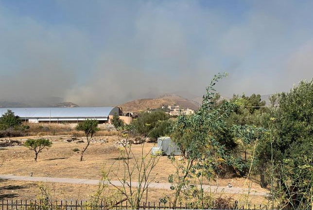 Vasto incendio nel reggino, alcune abitazioni evacuate
