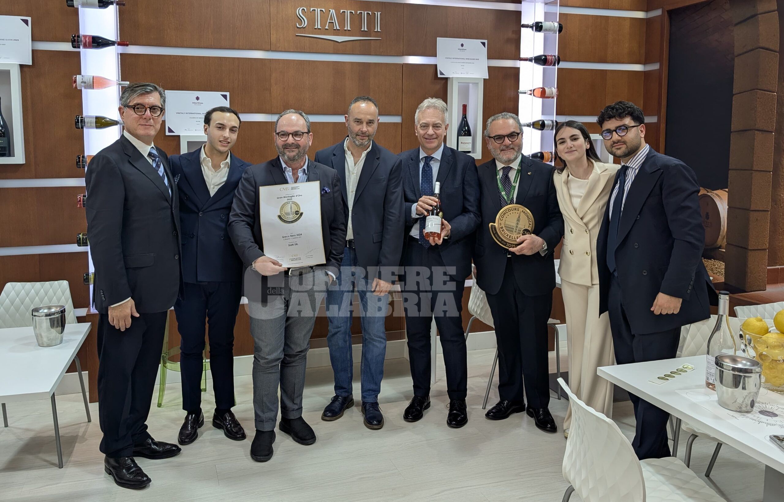 Vinitaly, al rosato Greco nero di Statti la Grande medaglia d’oro del Concour mondial de Bruxelles