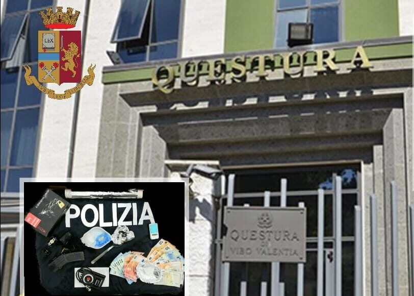 Vibo, tentano di disfarsi della droga gettandola dalla finestra ma vengono scoperti dagli agenti