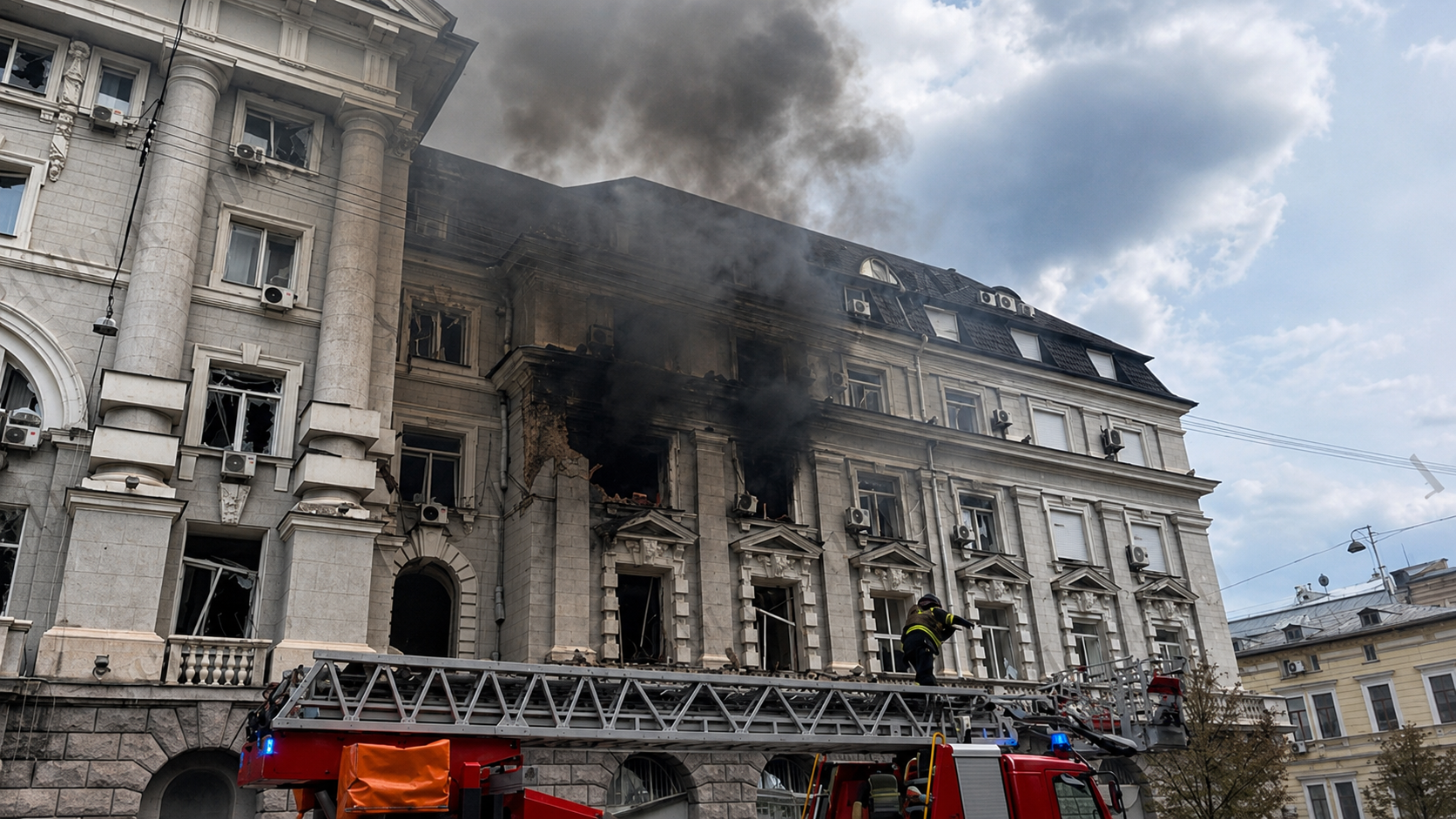 Drone russo contro il quartier generale degli 007 ucraini a Kiev