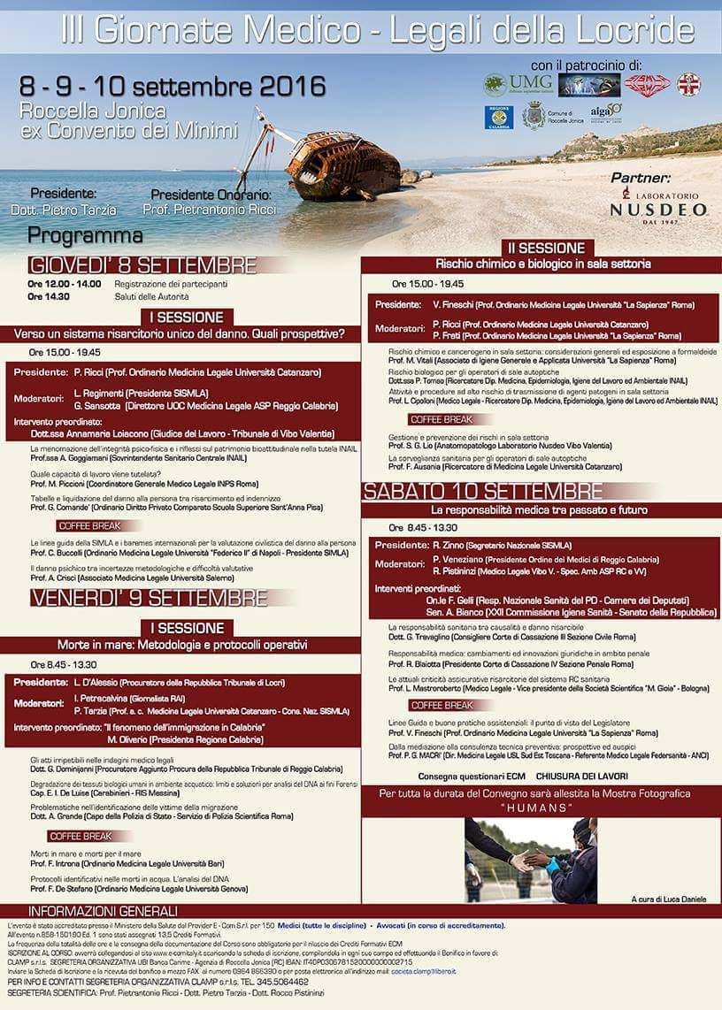 A Roccella le Giornate medico-legali della Locride