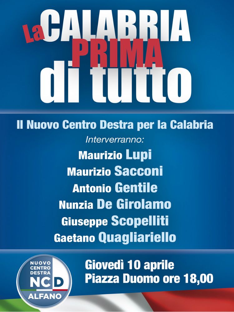 La parata dei big di Ncd a Reggio Calabria