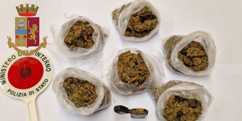 Nascondeva tre etti di marijuana nello zaino, arrestato un uomo a Vibo Valentia