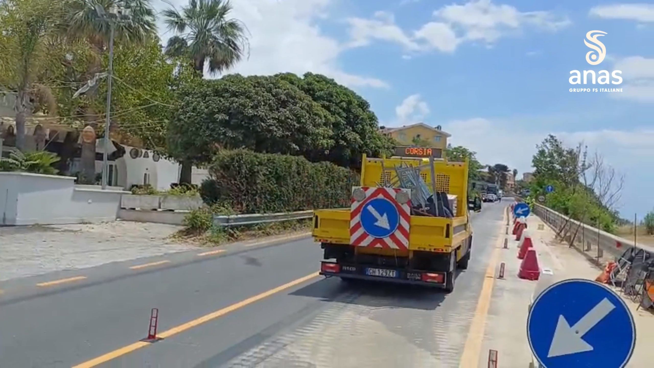 Danneggiato dal Ciclone Ulrike, riaperto tratto della SS18 Tirrena Inferiore ad Acquappesa – VIDEO