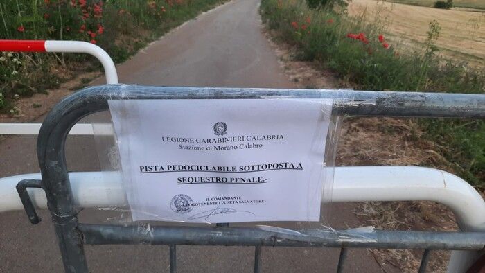 Sequestrata la pista ciclabile Morano-Campotenese: chiesta una relazione sulle criticità