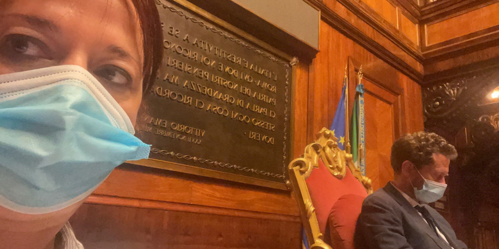Granato e Corrado (con L’Alternativa c’è) occupano l’aula del Senato