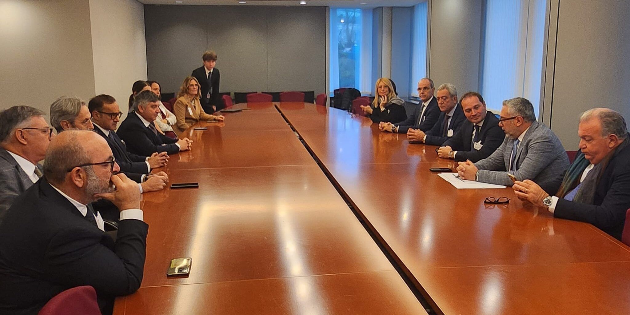 Incontro tra Ance Calabria e l’eurodeputato Denis Nesci nella sede del Parlamento europarlamento