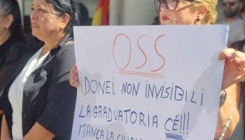 Operatori socio-sanitari idonei «in ostaggio di burocrazia e target»: la protesta alla Cittadella