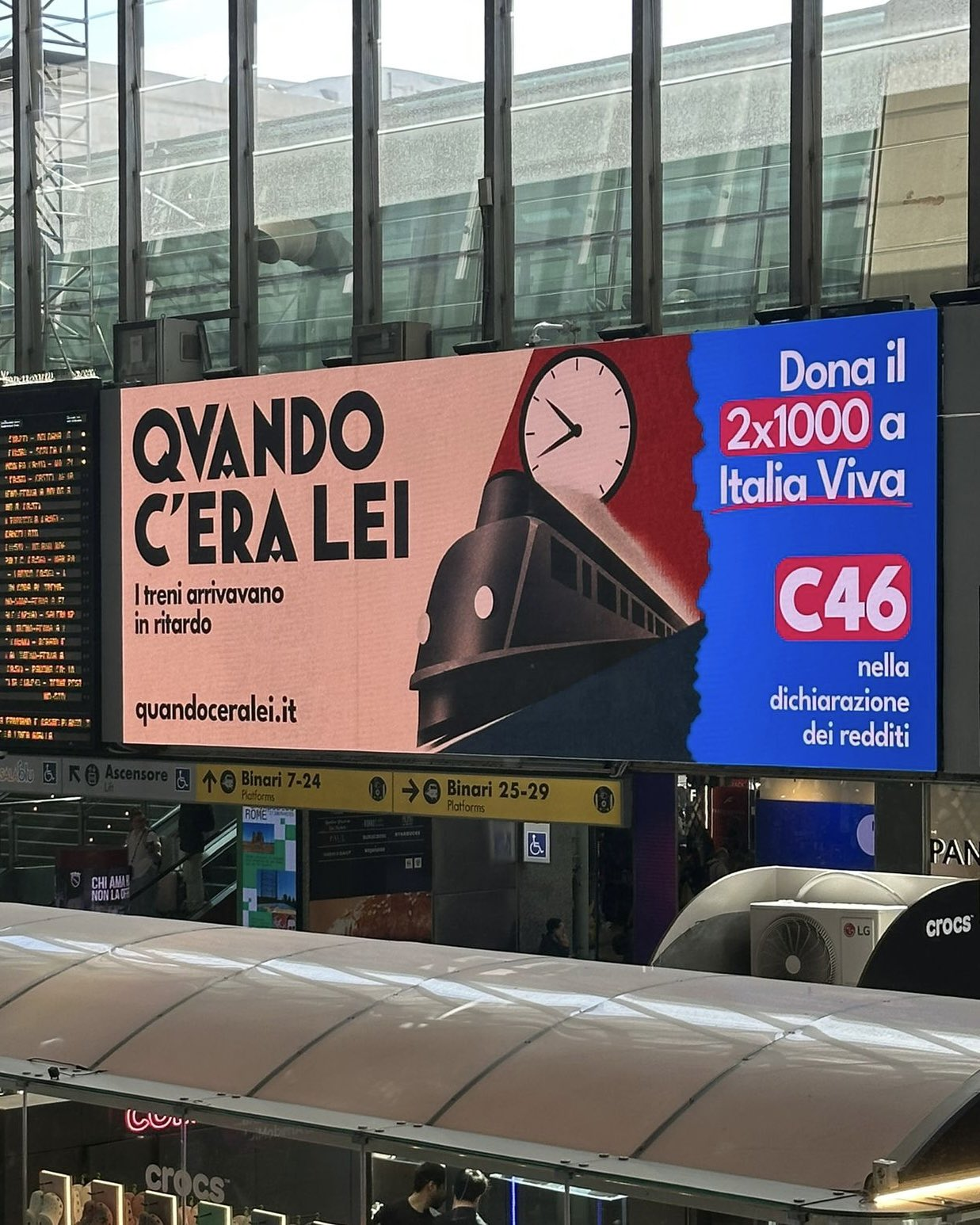 Bufera sulla campagna di IV contro Meloni nelle stazioni