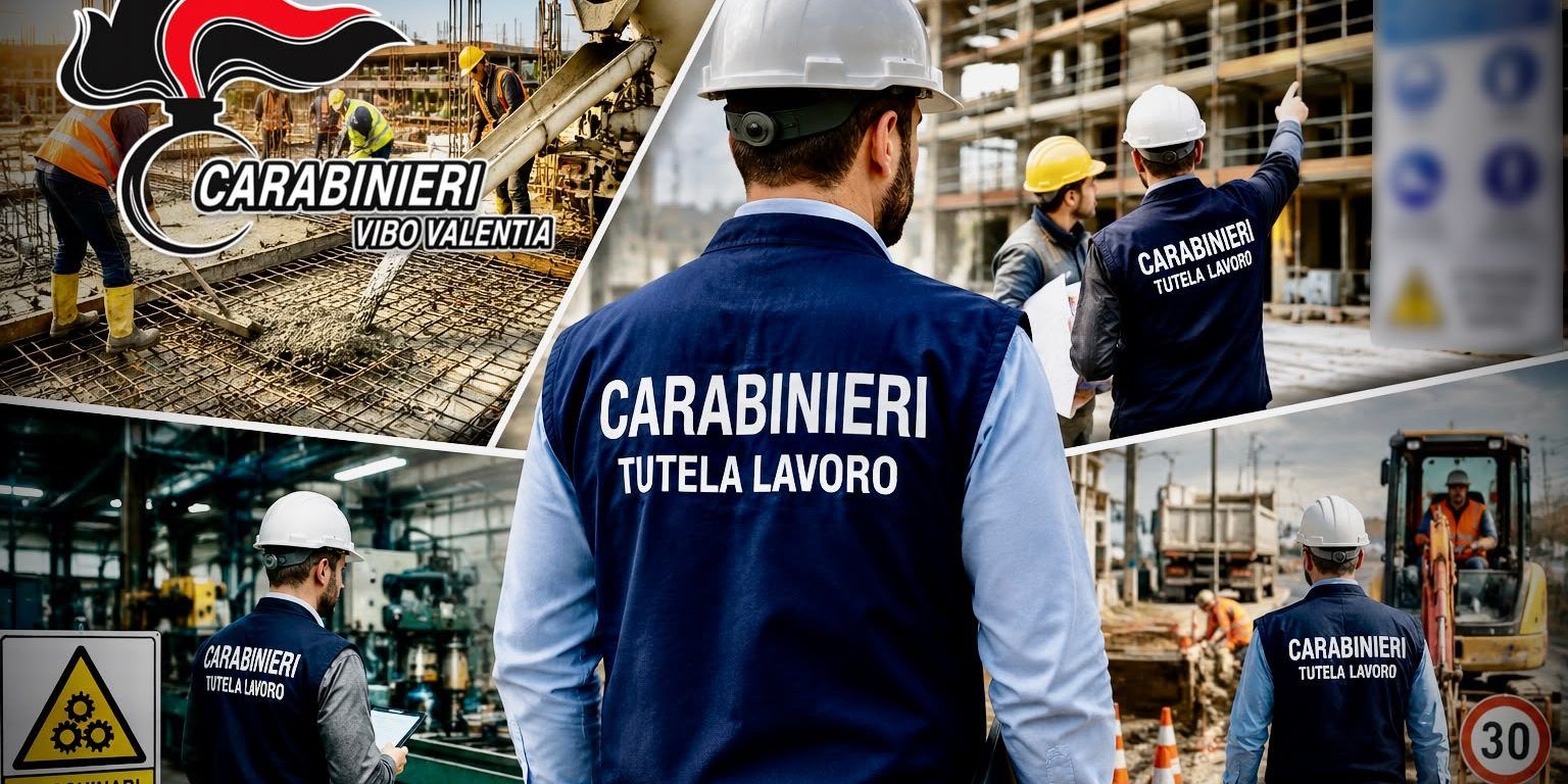 Blitz contro il lavoro nero nel Vibonese: 4 aziende sospese e sanzioni per oltre 30 mila euro