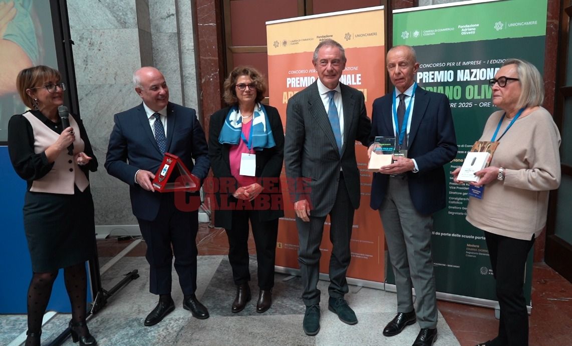 Progetti responsabili, la Camera di Commercio di Cosenza tra i promotori del Premio Olivetti a Roma