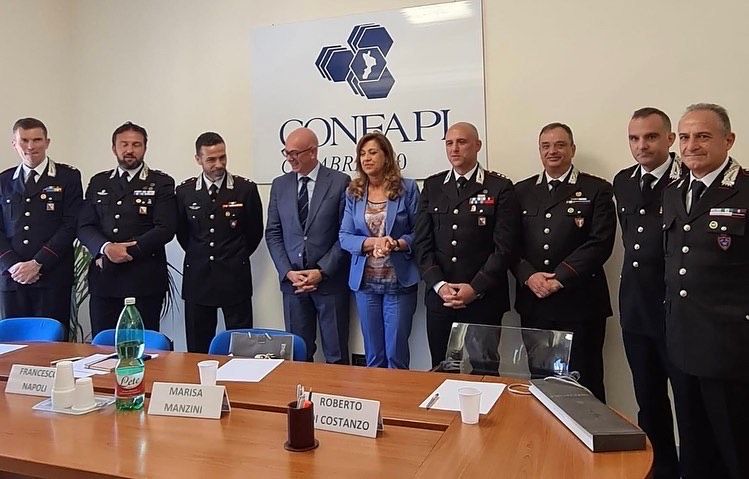 Confapi Calabria, la sinergica collaborazione con l’Arma dei Carabinieri