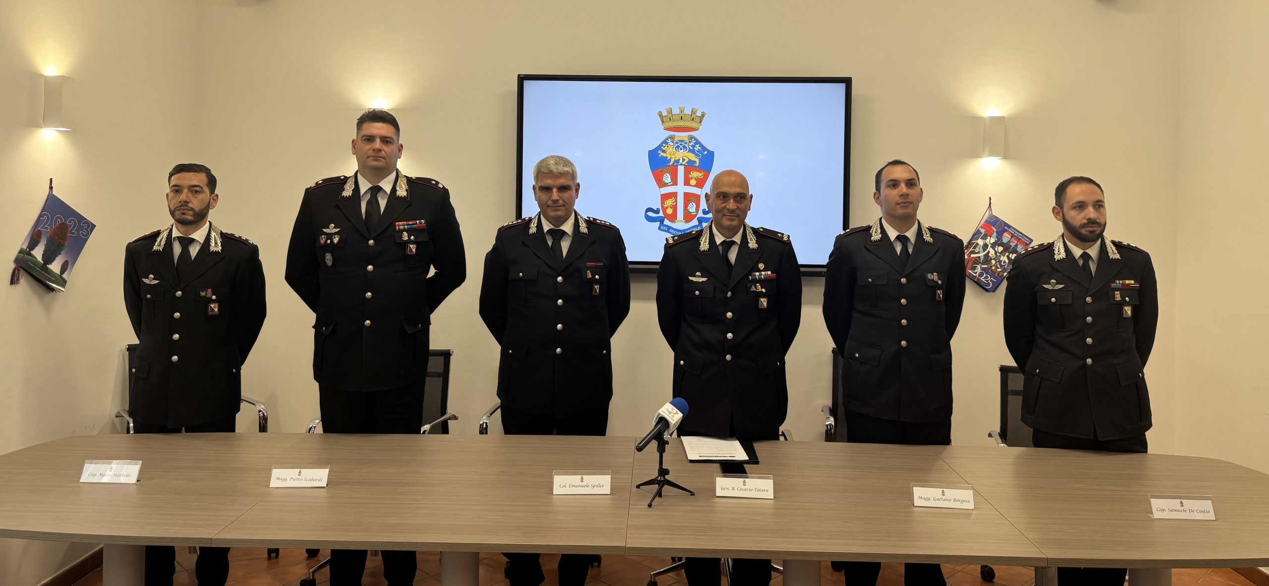 Reggio Calabria, presentati i nuovi ufficiali destinati al Comando provinciale