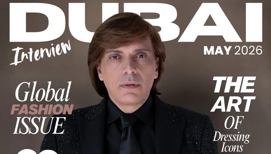 Anton Giulio Grande sulla copertina di Dubai Interview