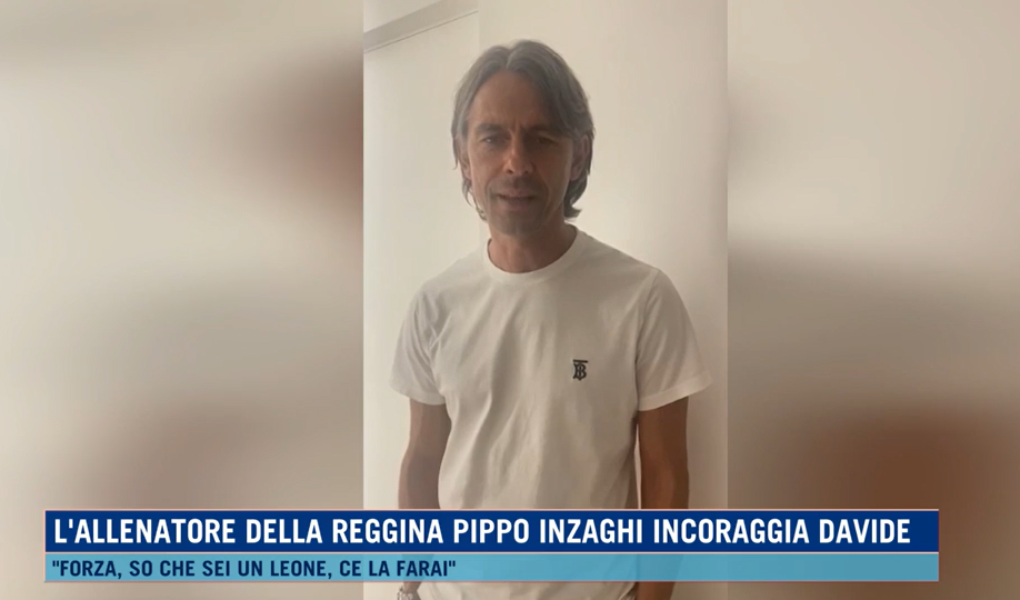 «Forza Davide». Il videomessaggio di Pippo Inzaghi al giovane aggredito a Crotone