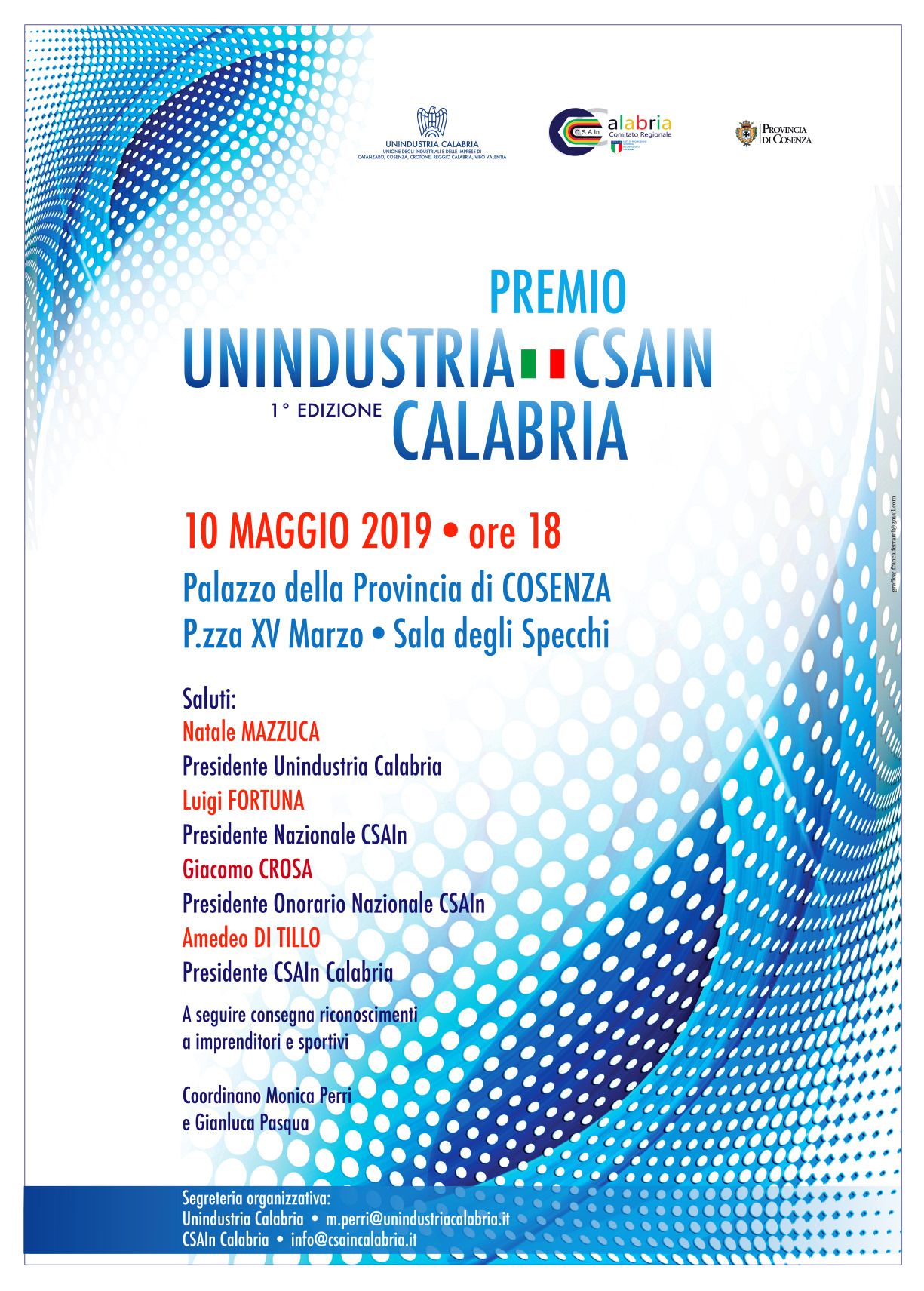 Cultura dello sport, a Cosenza la prima edizione del Premio Csain-Unindustria