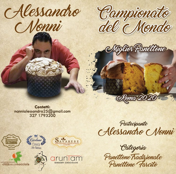 Campionato Mondiale Panettone, in corsa il maestro Alessandro Nonni e la nocciola calabrese