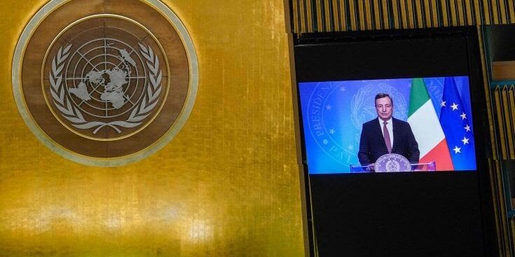 Afghanistan, Draghi all’Onu: «Ci sarà un G20». E sul Covid: «Garantire vaccini al Paesi più fragili»