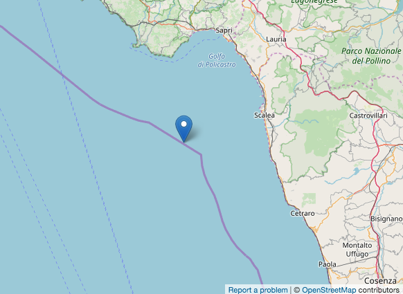 Cinque scosse di terremoto in poche ore nel Tirreno cosentino
