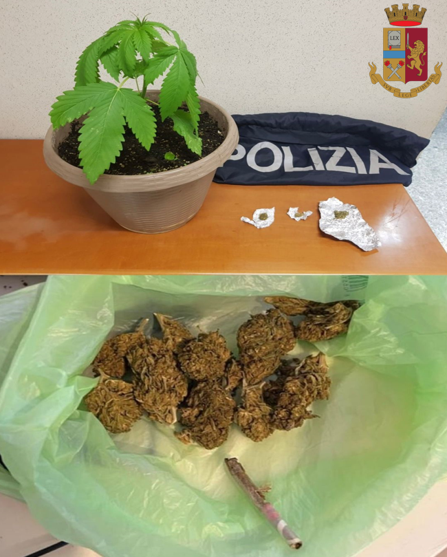 Controlli della polizia a Vibo Valentia, 4 persone trovate in possesso di droga
