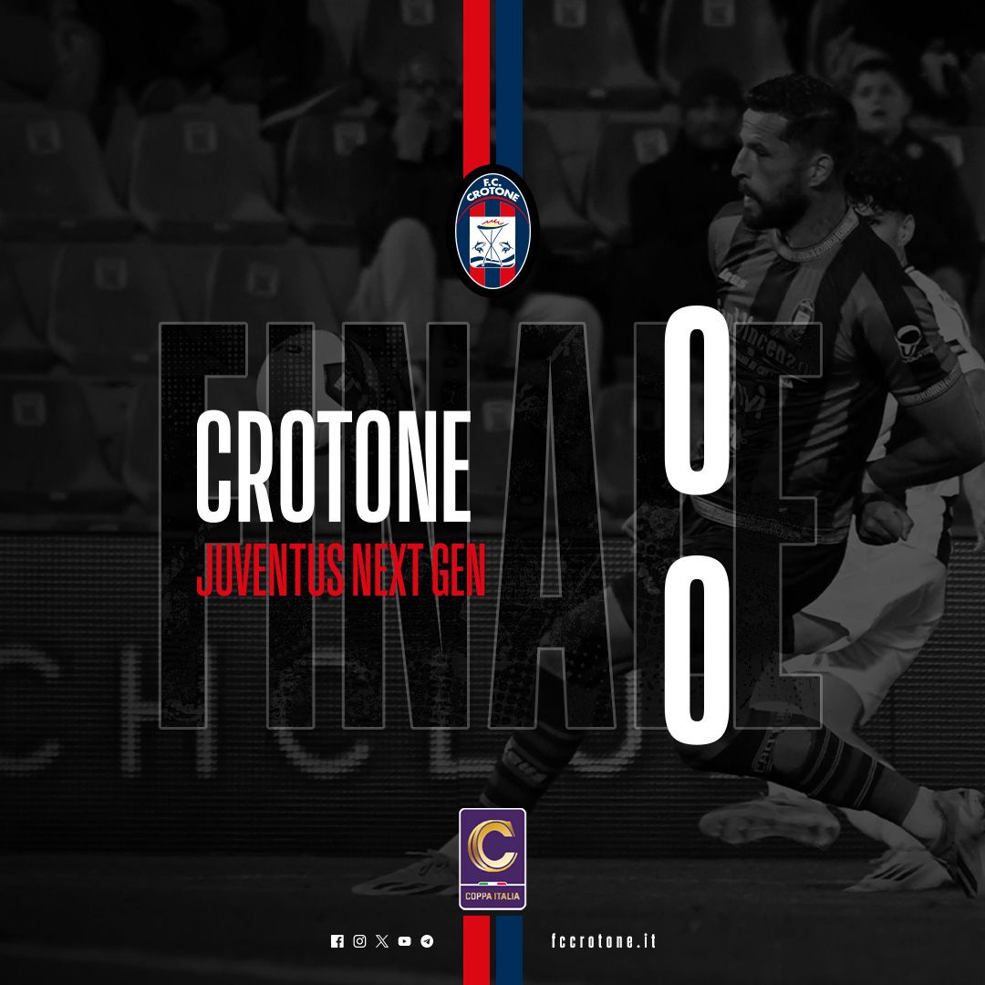 Al Crotone basta il pari per andare alle fasi nazionali, con la Juve Next Gen finisce 0-0